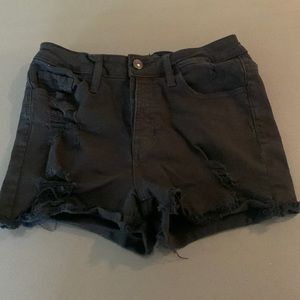 Women’s Vervet black denim shorts